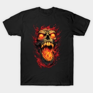 Skull Spitting Fire T-Shirt